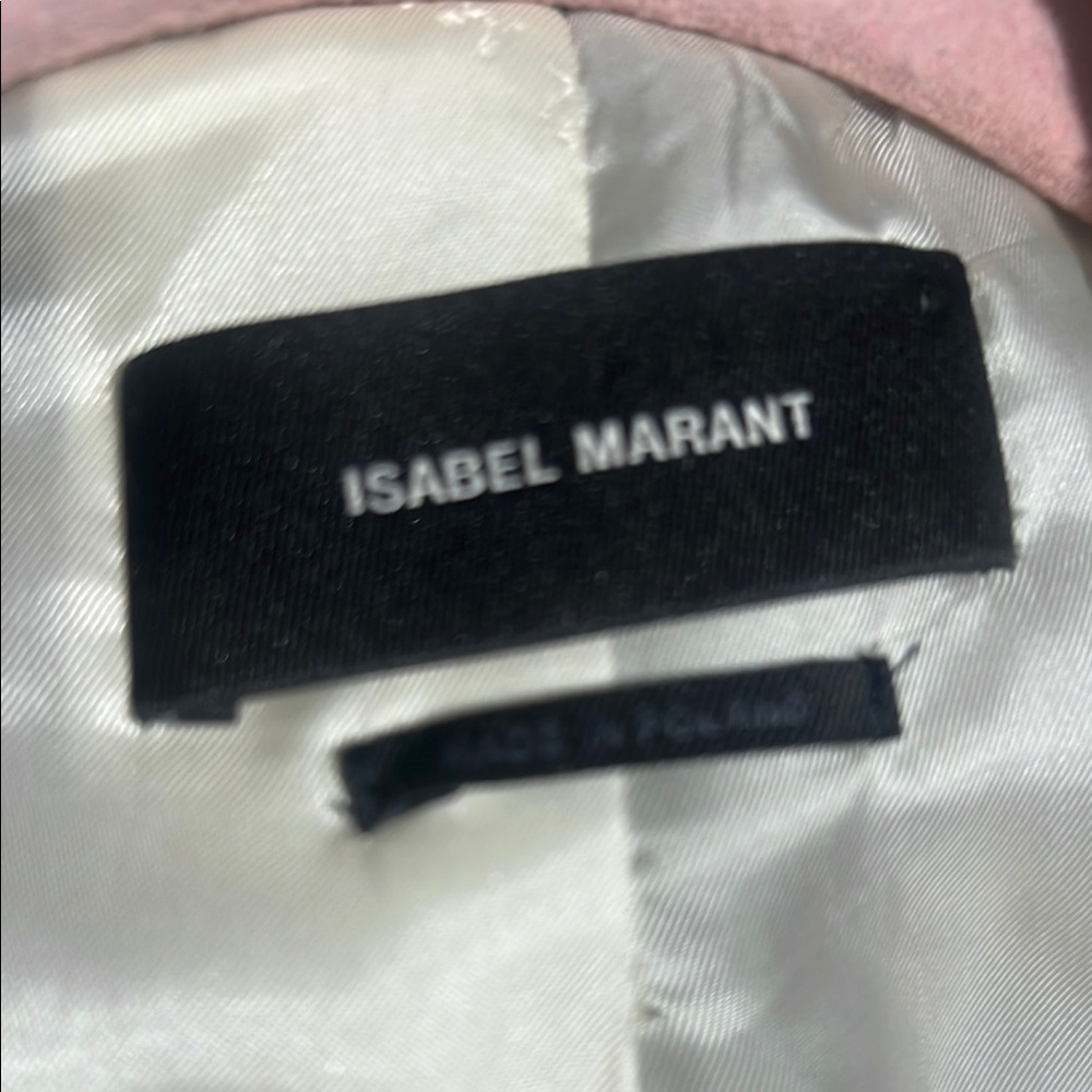 ISABEL MARANT Plaid Women's Jacket in Cream and Black SIZE 36 - Picture 7 of 16